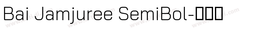 Bai Jamjuree SemiBol字体转换
